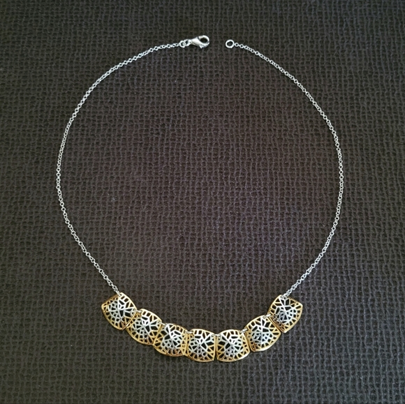 Argento Vivo Square⏹️ Plate🍽 Necklace - Picture 13 of 15